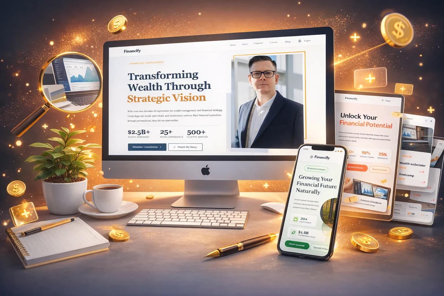 Financify Template Showcase