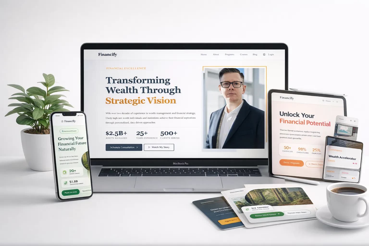 Financify Multi-Device Showcase
